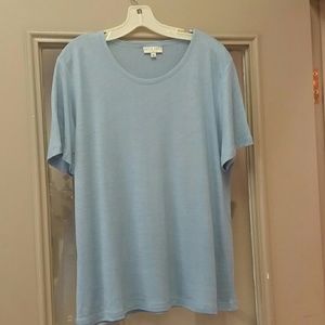 Lt blue David Dart short sleeve top